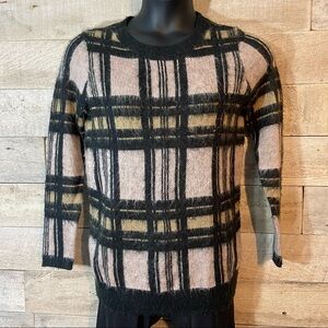 Warehouse women’s  plaid‎ sweater in size UK 10